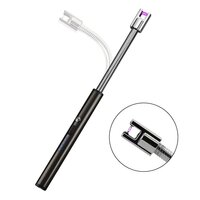 UNITRIP Electric Arc BBQ Lighter, Cooking Igniter Camping Grill Pulse Lighter Windproof Flameless 360° Flexible Neck Lighter with USB Rechargeable