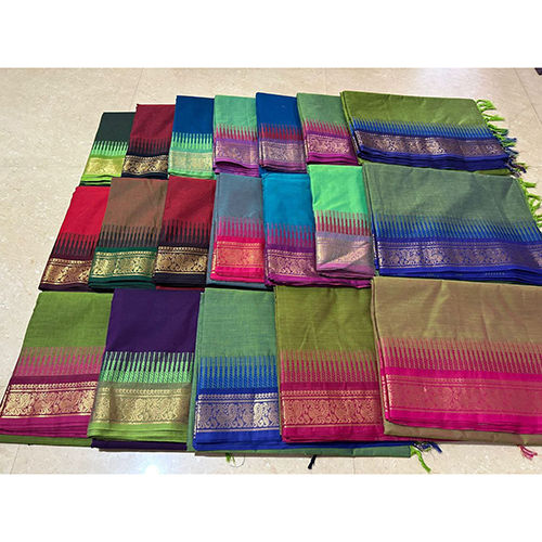 Ladies Kanchi Chettinad Cotton Saree