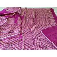 Traditional Ajrakh Print chandheri sarees