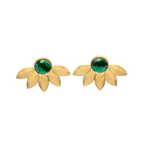 Emerald Hydro Stud Earring