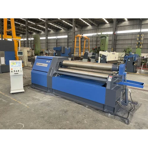 Blue 4 Roll Asymmetrical Hydro Mechanical Plate Bending Machine