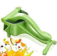 Mitsico Plastic Manual Citrus Juicer - Food-grade Pvc, Free Size, Multicolor | Ergonomic Handle, Anti-drip Triangle Spout, 2 Filters Included
