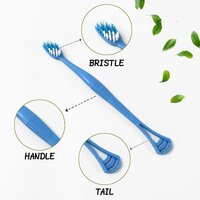 2-IN-1 TOOTH BRUSH WITH TONGUE SCRAPER 12814
