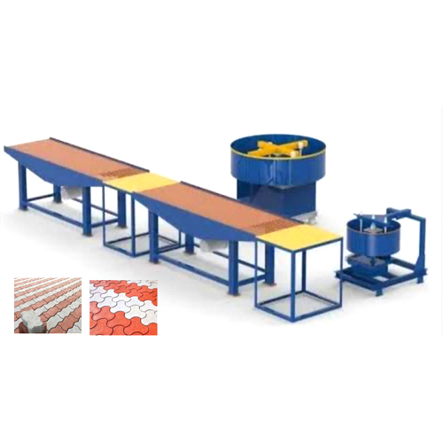Semi-Automatic Interlocking Tiles Machine Plant