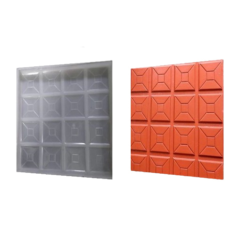 Chequered Tiles Mould - Color: As Per Availability
