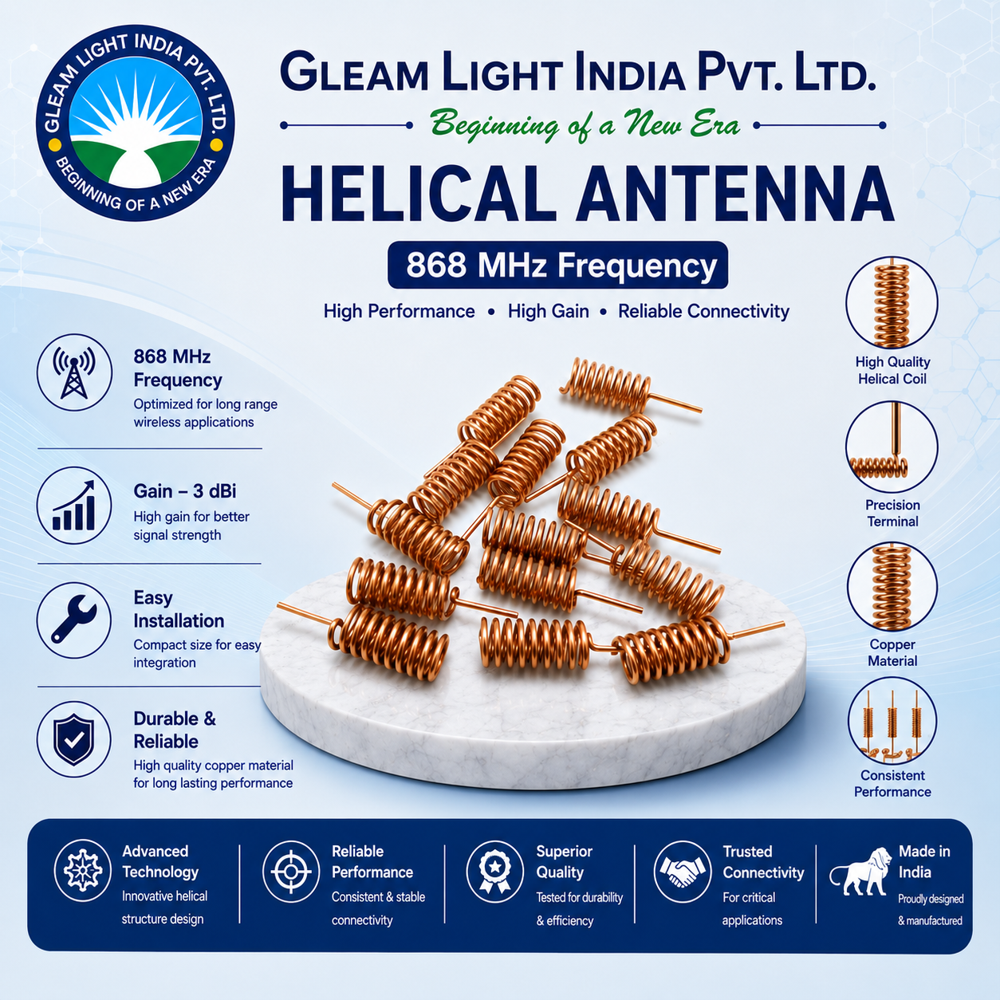 868 Mhz Helical Antenna - Application: Wireless Communication