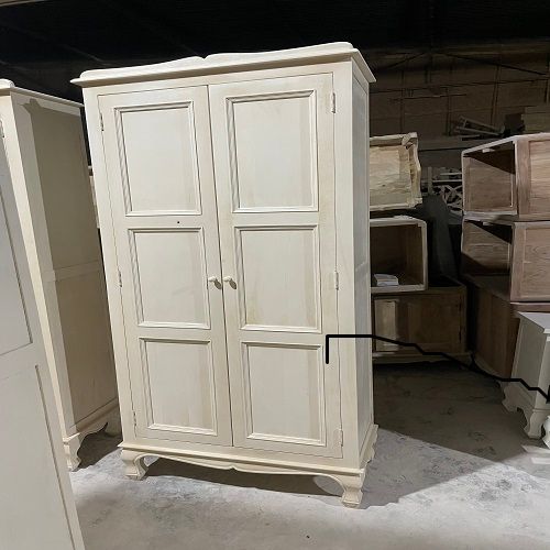 Solid Wood 2 Door Wardrobe