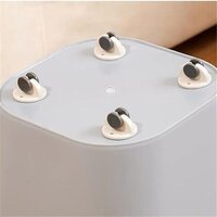 Mitsico 4 Pcs Wheel Non Swivel Roller Universal Wheel Sticky Low-noise Storage Box Roller Stainless Steel Pulley Plastic Pulley - Cavity Quantity: Single
