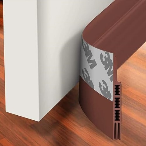 Holikme Door Draft Stopper Under Door Draft Blocker Insulator Door Sweep Weather Stripping Noise Stopper Strong Adhesive Door Stops of Rubbe