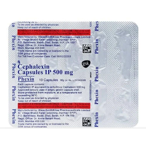 Cephalexin Capsules Ip 500 Mg