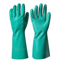 Nitrile Solvent Chemical Resistant Rubber Hand Gloves