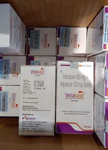 Sofosbuvir 400 Mg + Velpatasvir 100 Mg Tablets