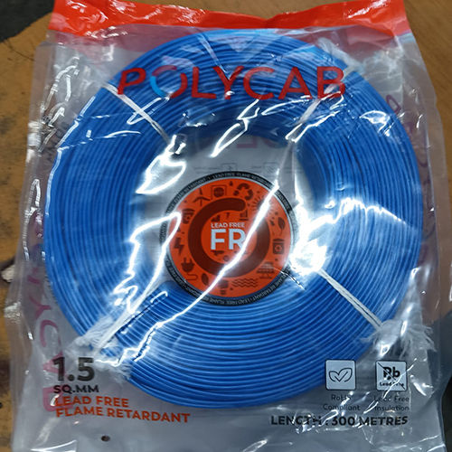 1.5mm 300m Polycab Blue Multi Strand Wire Rated Voltage: 220-440 Volt (V)