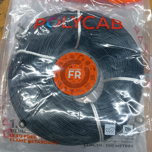 1mm 300m Polycab Black Multi Strand Wire