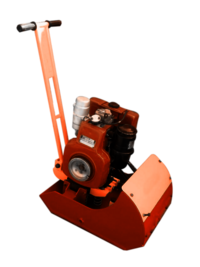 Earth Compactor - 5 Hp, 2 Ton Portable Steel Machine | Hydraulic Oil Cooling, Manual Control, Red Finish, Warranty Included