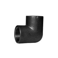 90 Degree Mild Steel Elbow Schedule 40  Size: 3 Inch - Color: Black
