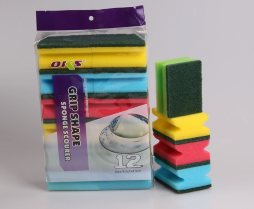 Sponge Scourer dish washing kitchen cleaning OKS-5045C-12 oks sponge
