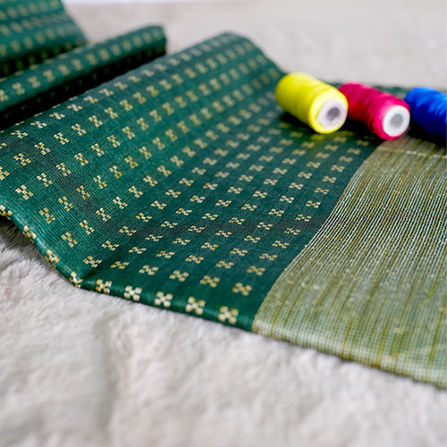 Emerald Enchantment Silk Saree