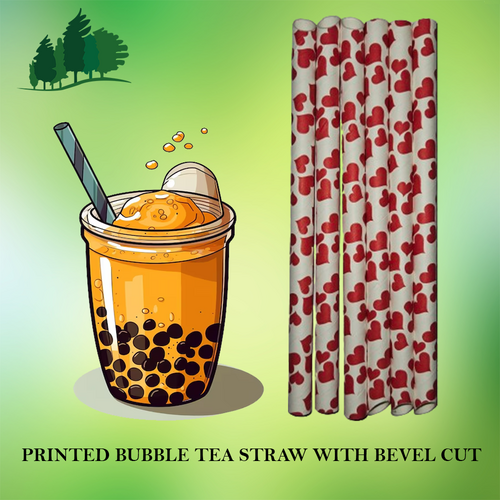 Printed Bubble Tea Paper Straw