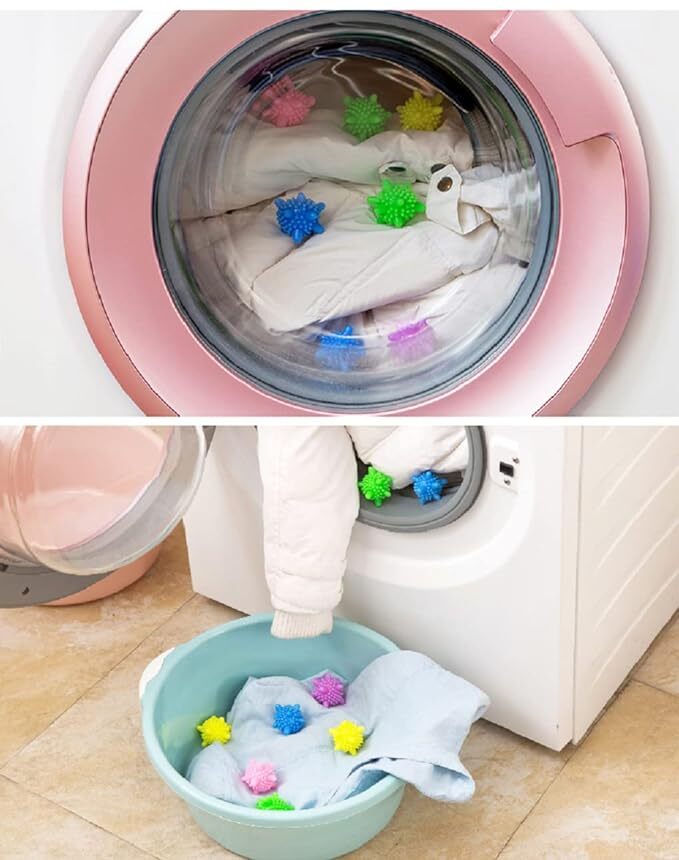 Mitsico Reusable Dryer Balls Laundry Balls for Washing Machine Solid Colorful Machine