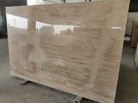 Botticino Marble - 20mm Thick Slab, Polished Natural Marble In Elegant Beige Hue, Customizable Size, Low Water Absorption, Density 2.7 G/cm3