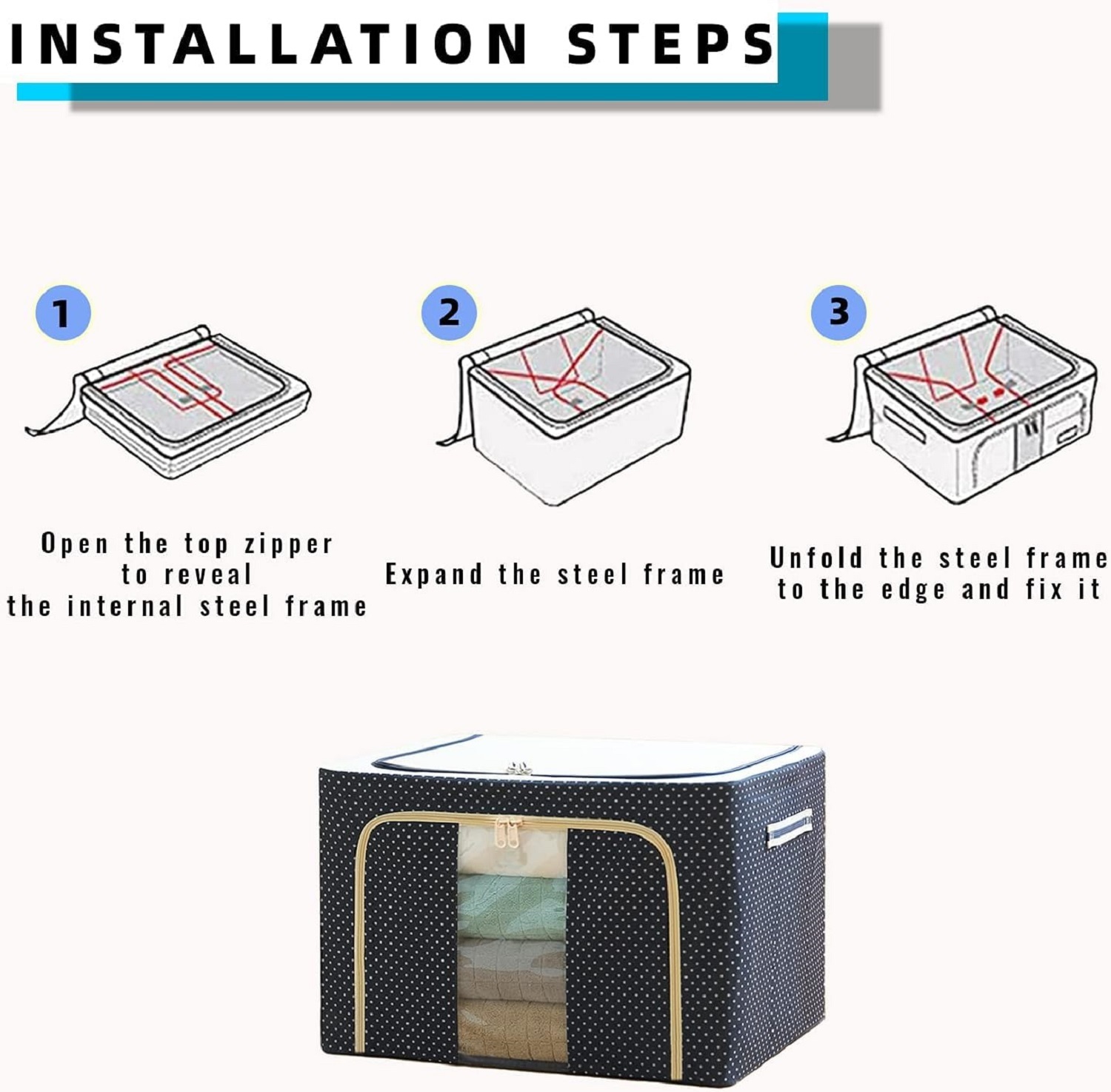 HOME ORGANIZATION AND STORAGE BAG 24 L
