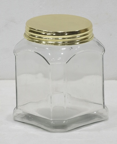 7 Inch Glass Square Jar