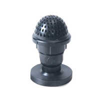Foot Valve - Plastic Material, Size 25 To 300mm, Black Color, Polished Finish, Round Shape For Industrial Applications