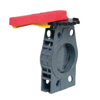 Thermoplastic Butterfly Valve - Pp, Pph, Pvdf, A. Pp, A. Hd | 80 Mm Nb To 300 Mm Nb, Sleek Black, Round Shape, Efficient Butterfly Structure