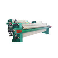 Semi Automatic Filter Press - Stainless Steel, 400 Filter Area | Green Color, Warranty Included