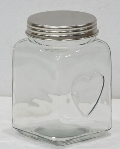 7 Inch Glass Jar With Lid