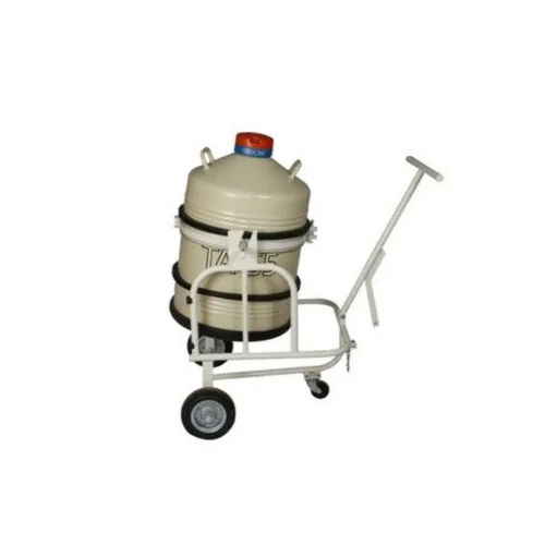 Liquid Nitrogen Tilting Trolley Application: Material Handling