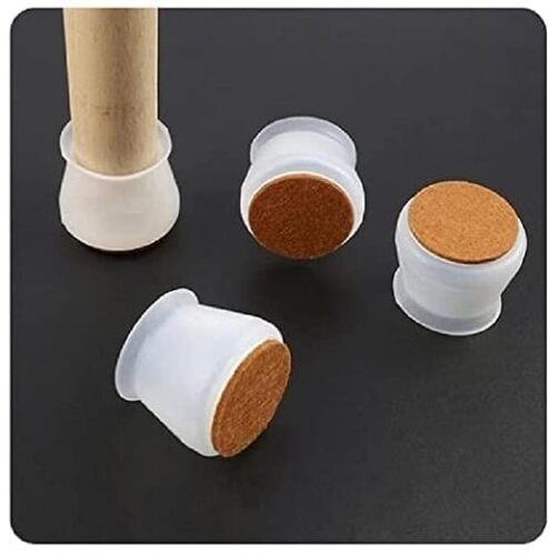 Silicone Chair Leg Floor Protectors Rubber Chair Leg Caps Furniture Protector to Prevent Scratches, Reduce Noise, Anti-Slip