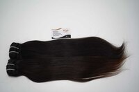 Raw Unprocessed Natural Black Straight Human Hair Weft Extensions