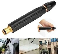 Piercell Water Spray Gun - Pvc, 10 X 8 X 4 Cm | Adjustable Pressure Nozzle, Suitable For Car Wash And Garden Use, Black Plastic Design