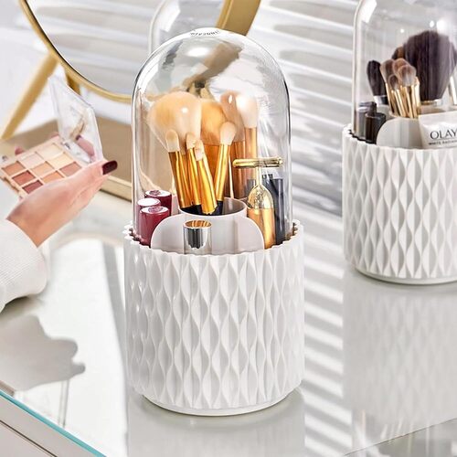 ROTATING MAKEUP BRUSH HOLDER ORGANIZER