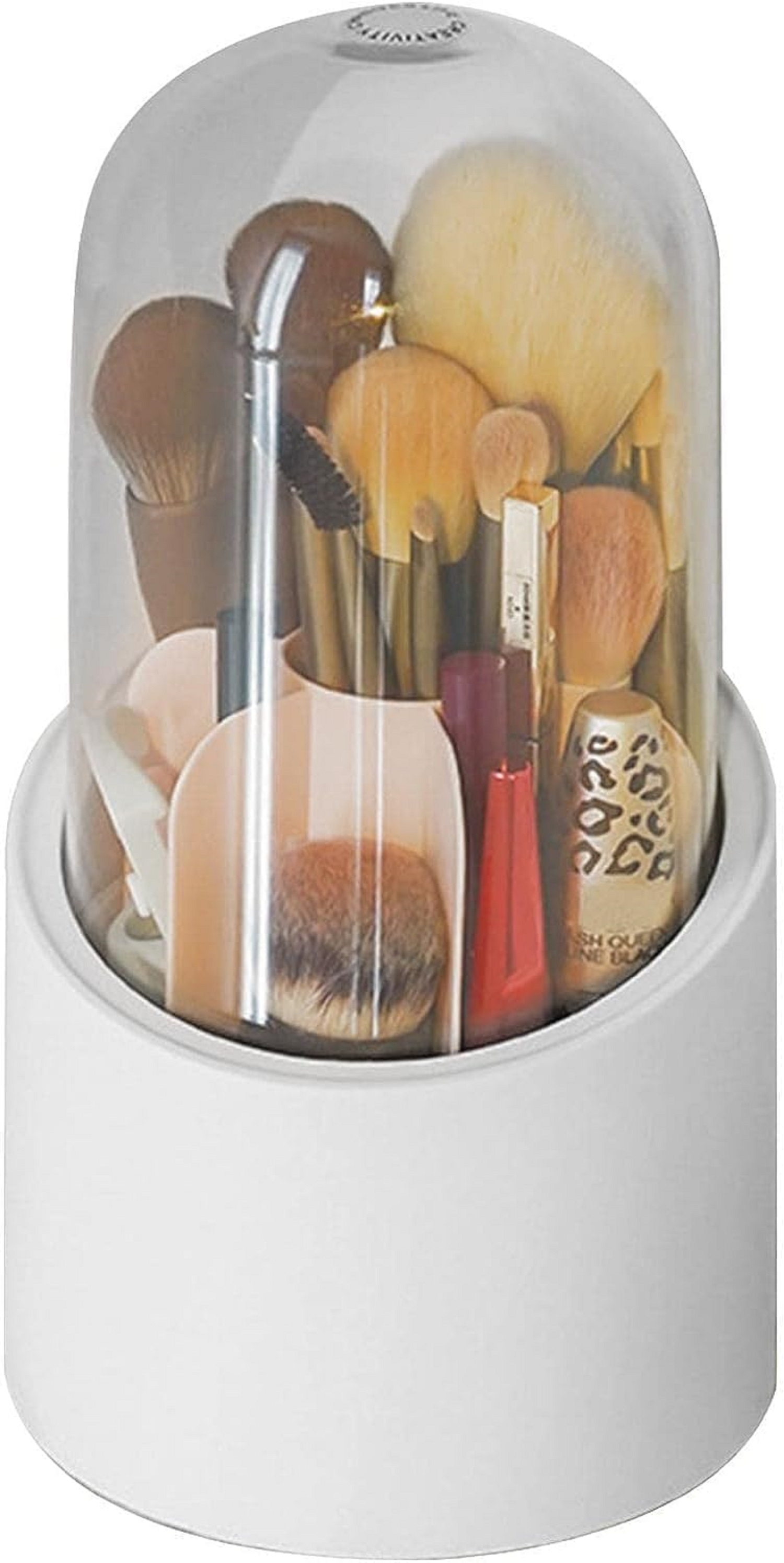 ROTATING MAKEUP BRUSH HOLDER ORGANIZER