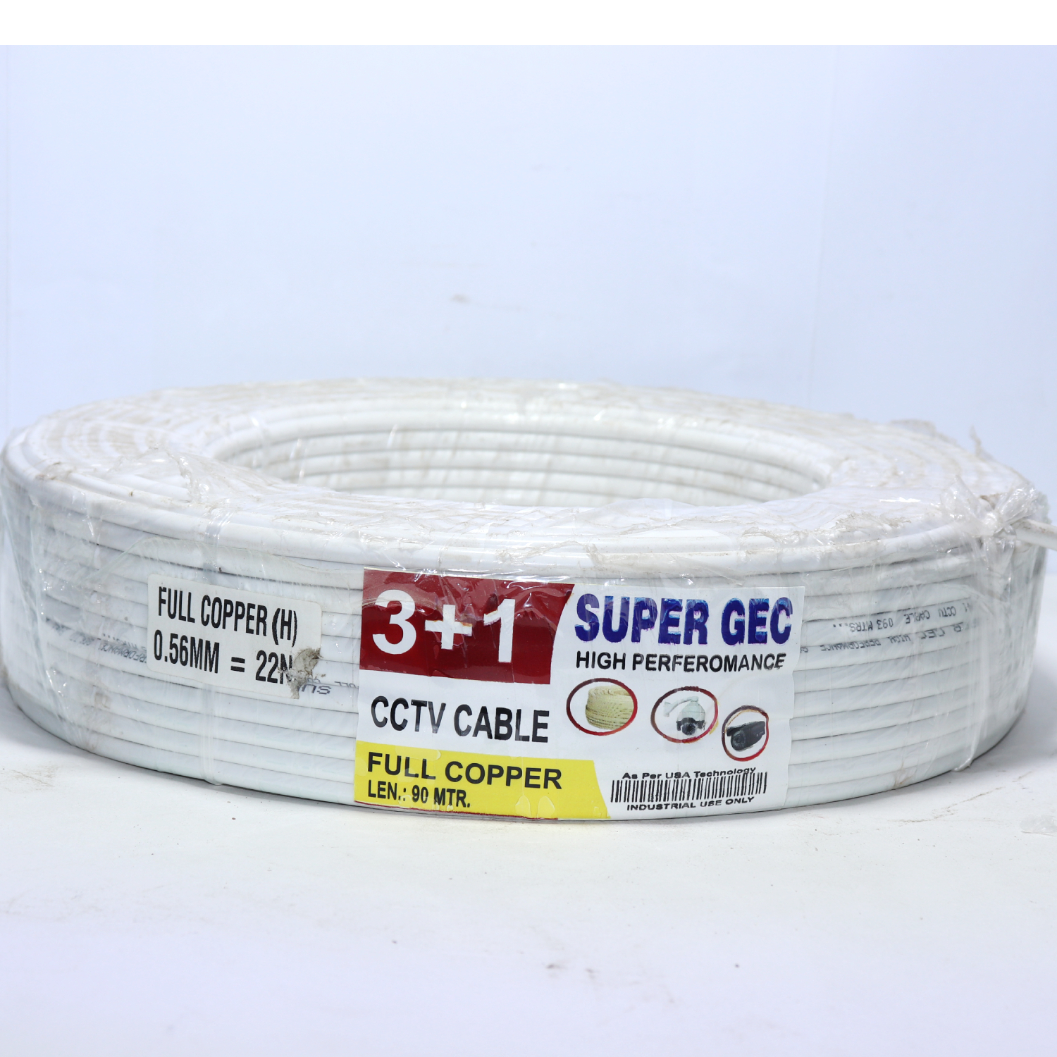 3+1 CCTV Camera Wire Copper (90 MTR)