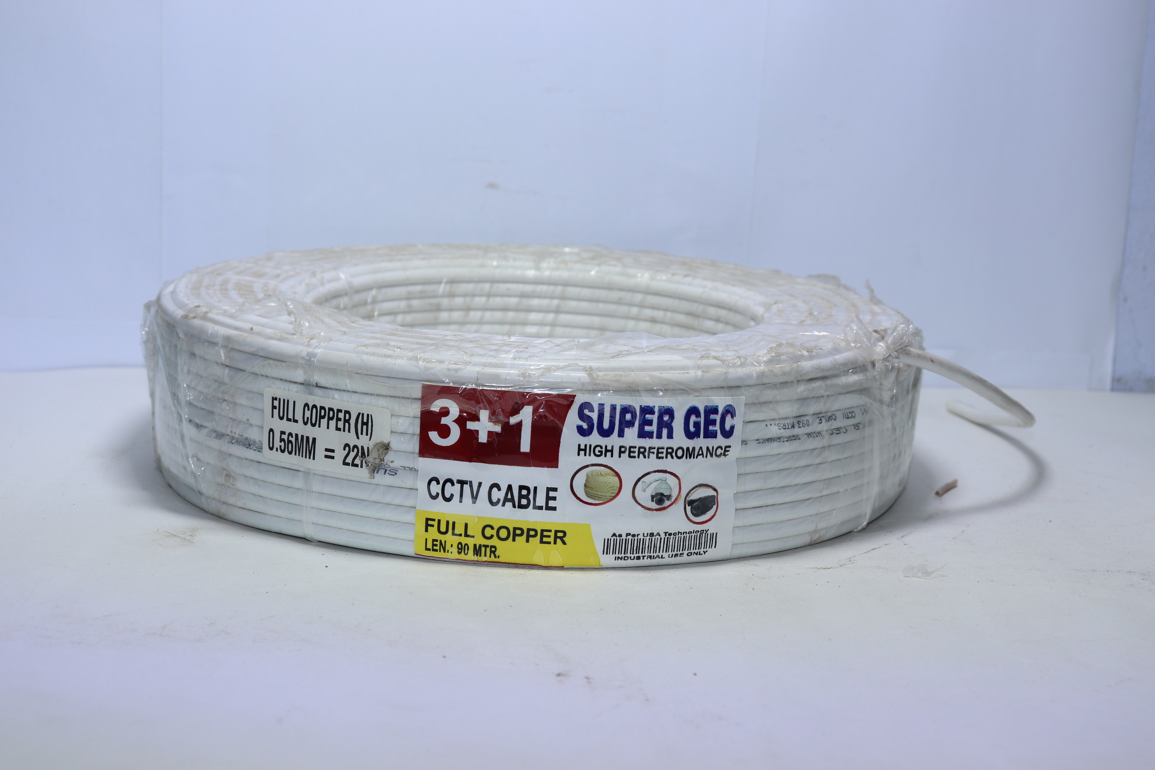 3+1 CCTV Camera Wire Copper (90 MTR)