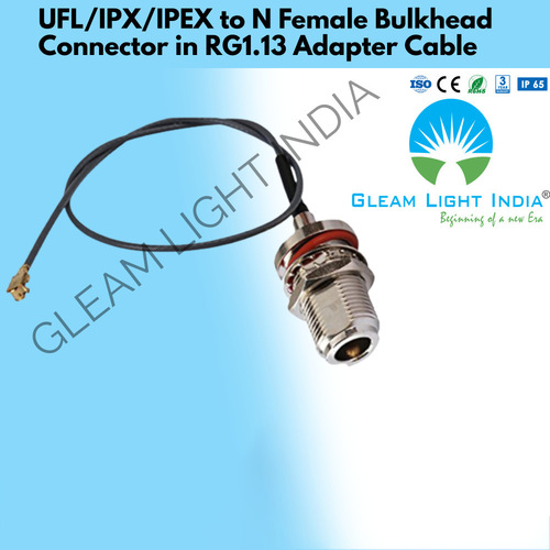 UFL/IPX/IPEX to N Female Bulkhead Connector in RG1.13 Adapter Cable