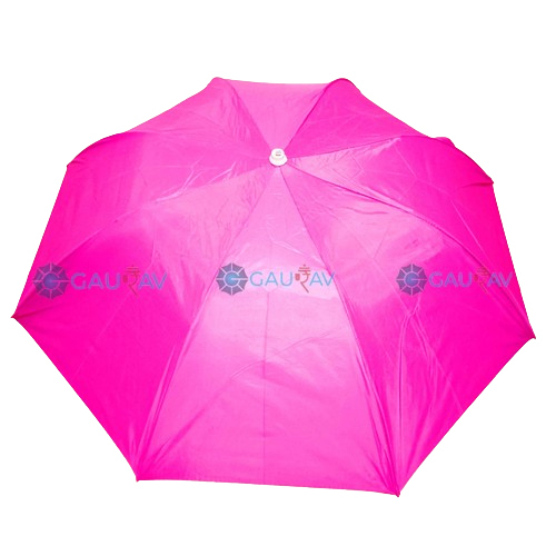 Pink 23X8 2 Fold Women Mono Silver Umbrella