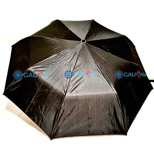 Black 22.5Inch  Auto Gents 3 Fold Umbrella