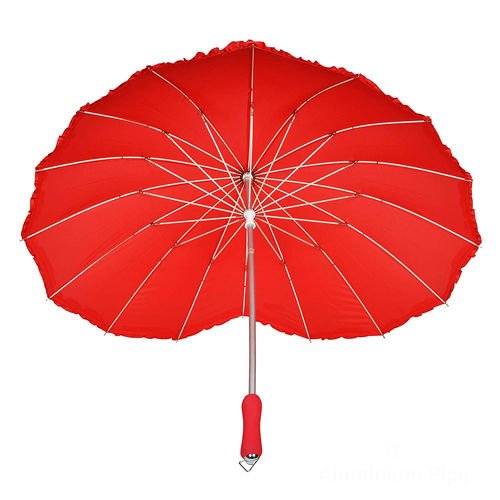 Red Heart Shape Umbrella