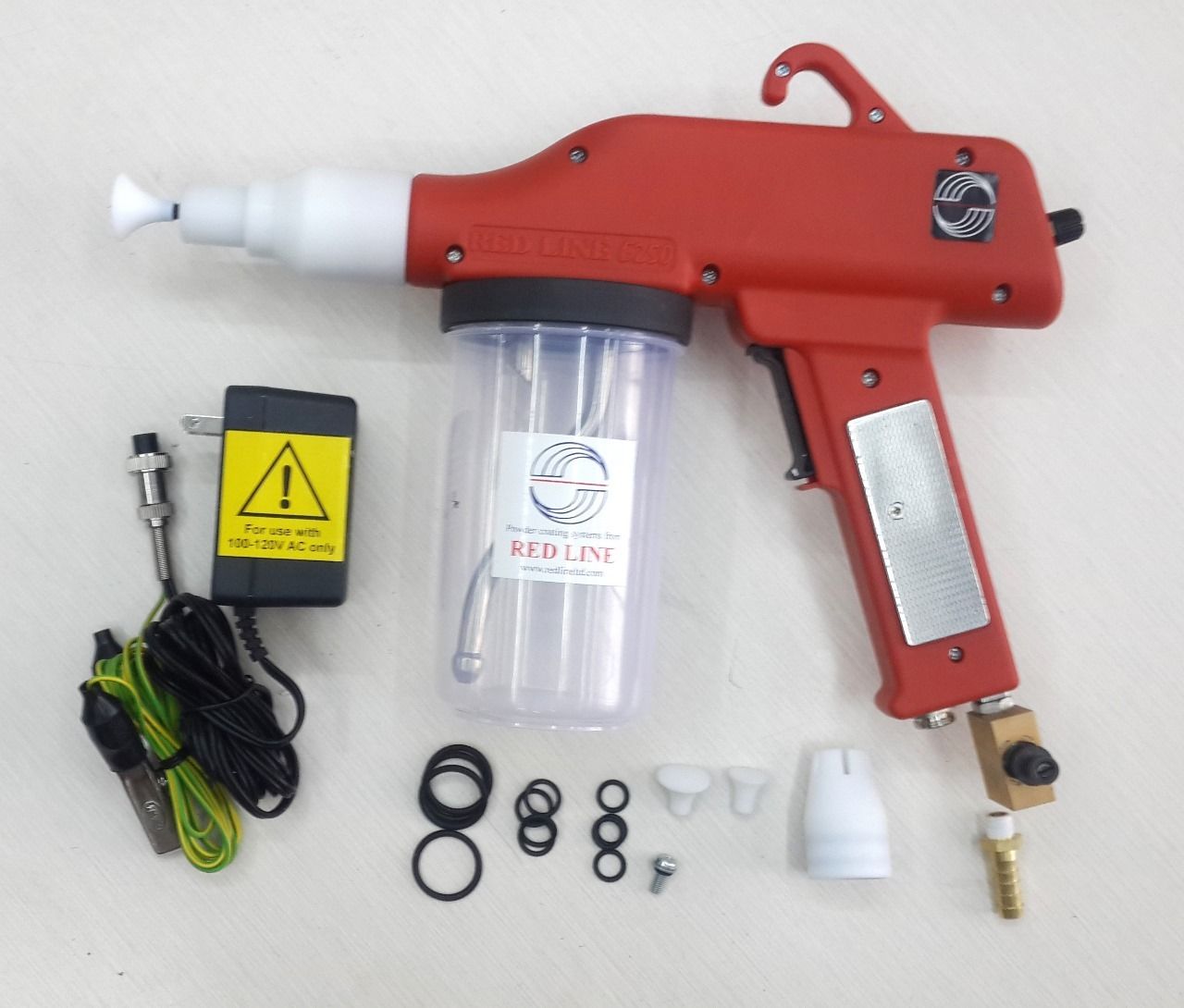 Red Line EZ50 - 50kV Powder Coating Cup Gun