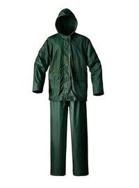 Woschmann - Complete Rain Suit with Carry Bag Raincoat- (Free Size) (Green)