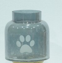 Toffee Cover Glass Jar - Color: Tranparent