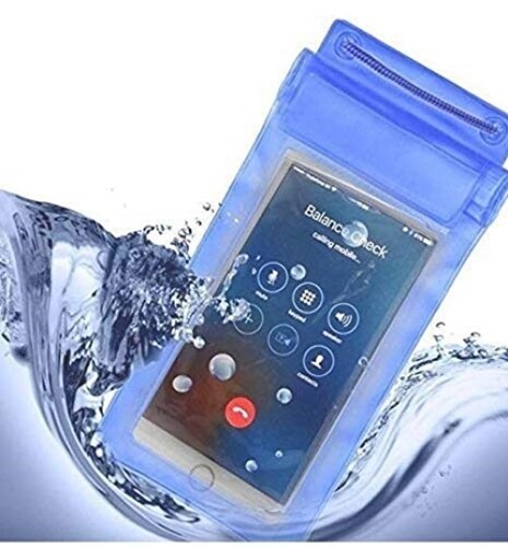 Ske Universal Full 100% Waterproof&Dustproof Plastic Pouch Mobile Cover Use In Rainy Seasons For Rain Protection |Touch Sensitive|For Iphone&Androids Mobiles Up To 6.5 Inches,Pack Of 2,Multi-Colored