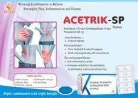 Aceclofenac Paracetamol and Serratiopeptidase Tablets