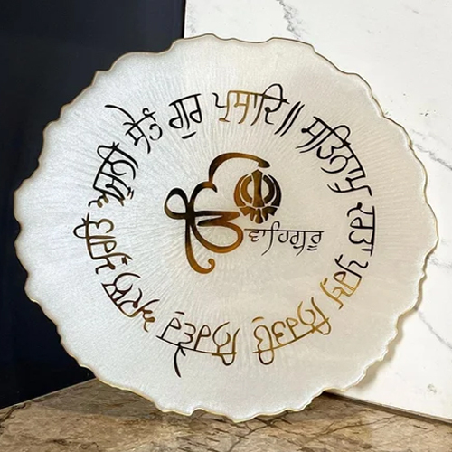 Navkar mantra Golden Resin Metal Sticker