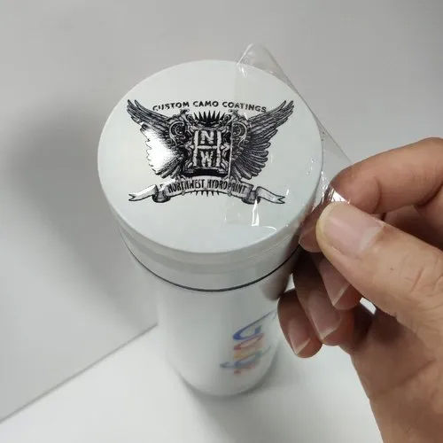 Silver Branding Sticker